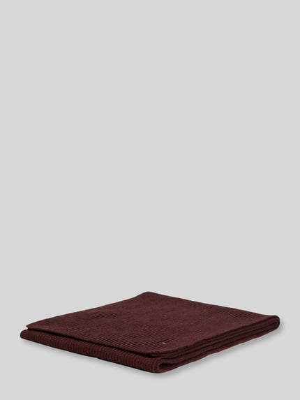 Tommy Hilfiger Schal mit Logo-Detail aus Kaschmir Bordeaux 2