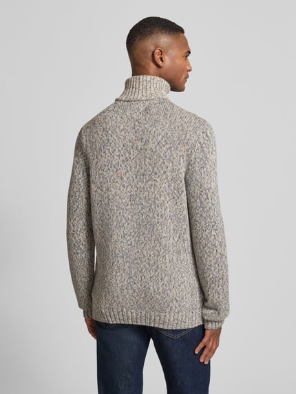 RAGMAN Gebreide pullover met schipperskraag Bleu - 5