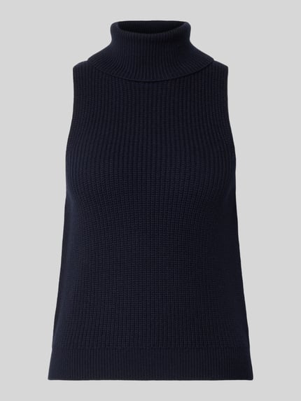 Mouwloos gebreid coltruitop - curated by Viky Rader Shop The Look MANNEQUINE