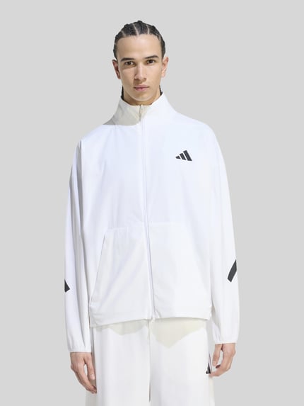 adidas Sportswear Regular Fit Sweatjacke mit Logo-Print Weiss 4
