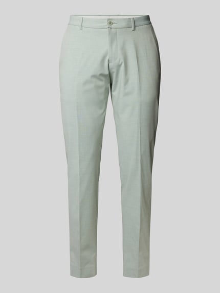 Regular fit pantalon met persplooien, model 'Pure' Shop The Look MANNEQUINE