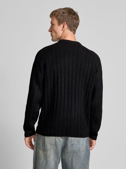 JACK & JONES Gebreide pullover met wol Model 'BRADLEY' BLACK - 5