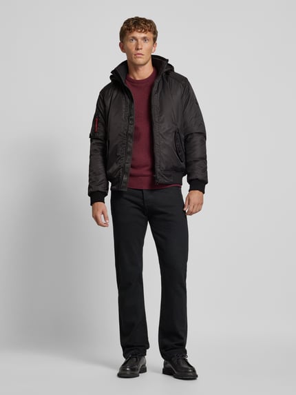 Wellensteyn Regular Fit Jacke im Bomber-Look Modell 'CICERO WINTER' Black 1