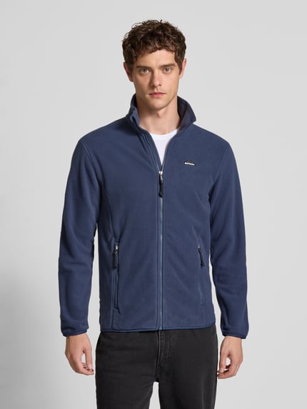 Superdry Kurtka z polaru ze stójką Granatowy 4