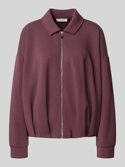 Sweatjack met platte kraag Shop The Look MANNEQUINE