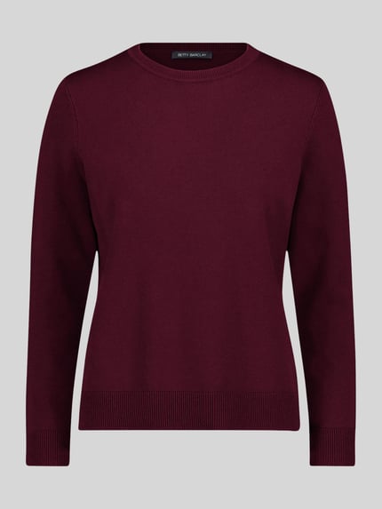 Betty Barclay Pullover mit Label-Detail Modell 'LT NOVEMBER' Bordeaux 2