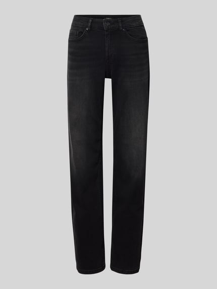 straight fit jeans van katoenmix model 'BLUSH' Shop The Look MANNEQUINE