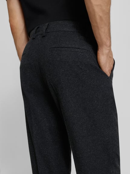 Lindbergh Regular Fit Stoffhose mit Bügelfalten Black 3