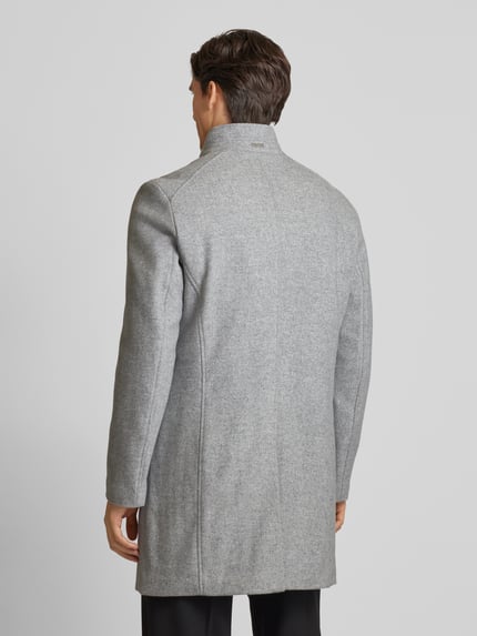 CINQUE Lange jas van Wolmix Model 'Show' Zilver - 5