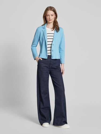 monari Blazer mit Strukturmuster Hellblau 1