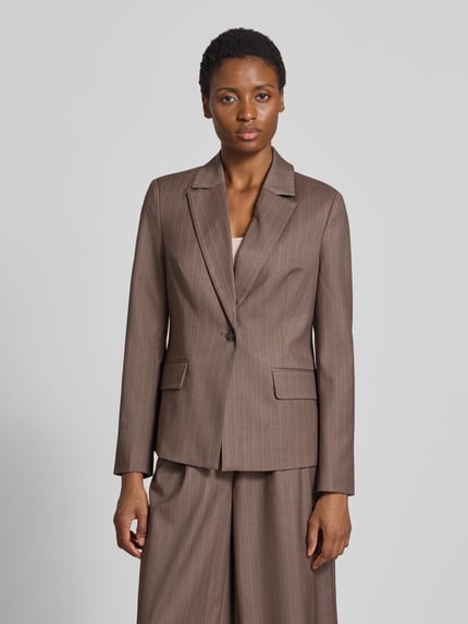 GUIDO MARIA KRETSCHMER WOMAN Slim Fit Blazer mit Pattentaschen Modell 'Fee' Mittelbraun 4