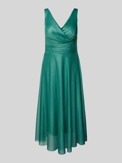 TROYDEN COLLECTION Cocktailkleid in Wickel-Optik Mint 2