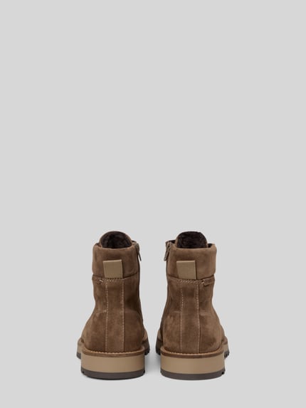 Marc O'Polo Boots aus Rindsvelours mit Warmfutter Taupe 4