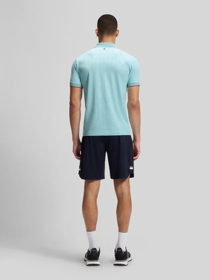 BOSS Green Slim Fit Poloshirt mit Tennisball-Prägung Modell 'PL_TOC GAME1' Aqua 5