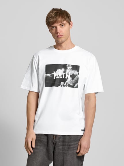 REVIEW X MATW T-Shirt mit Label-Print Weiss 4