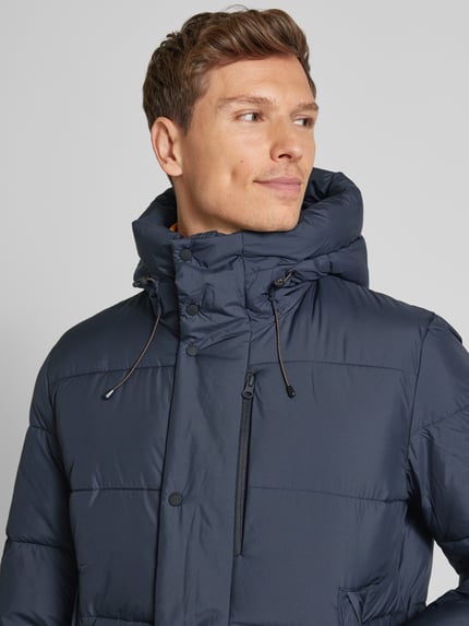 Save The Duck Kurtka pikowana z detalem z logo model ‘DAMON’ Granatowy 3