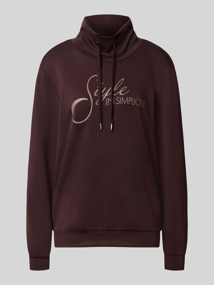 Regular fit sweatshirt van puur modalmix model 'BANU' Shop The Look MANNEQUINE