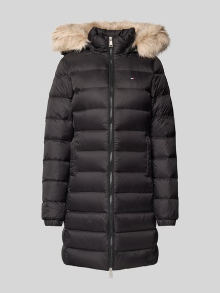 Tommy Jeans Płaszcz puchowy o kroju regular fit z wypełnieniem kaczym puchem Czarny 2