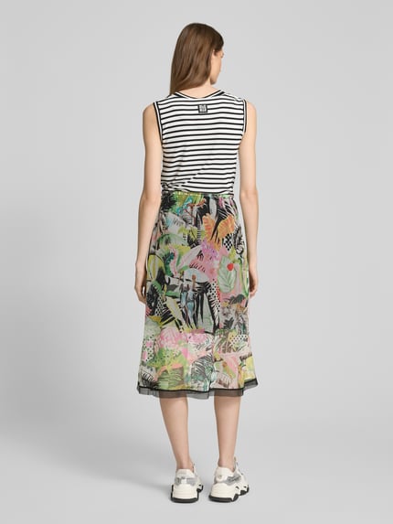 Marc Cain Midikleid im Stufen-Look Black 5