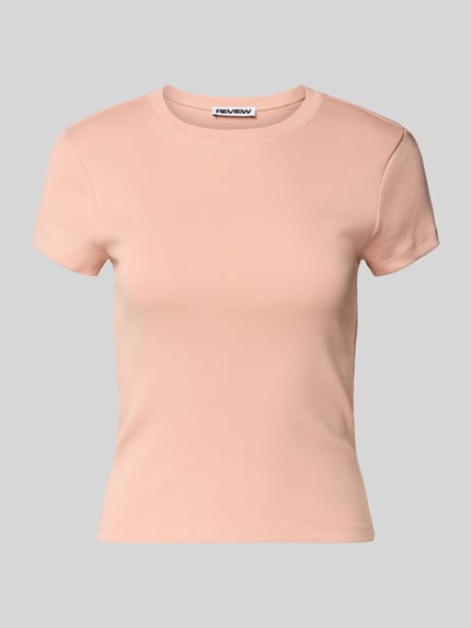 T-Shirt mit Rundhalsausschnitt Shop The Look MANNEQUINE