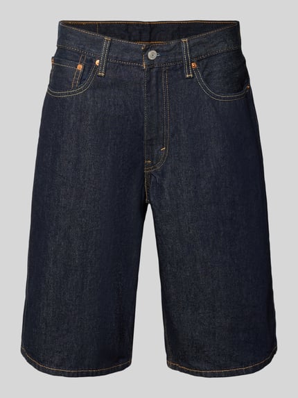 Baggy Jeansshorts aus reiner Baumwolle Modell '470' Shop The Look MANNEQUINE