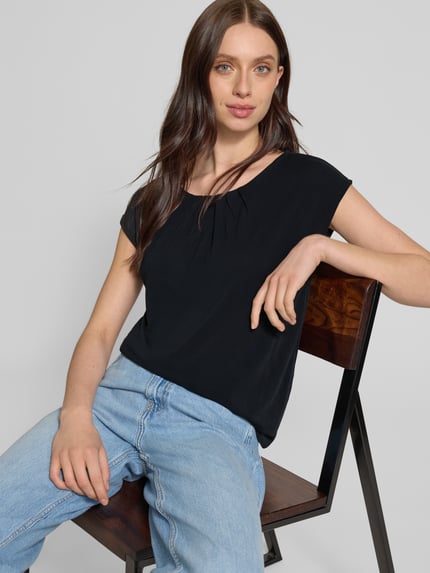 b.young T-shirt z okrągłym dekoltem model ‘Trollo’ Czarny 3