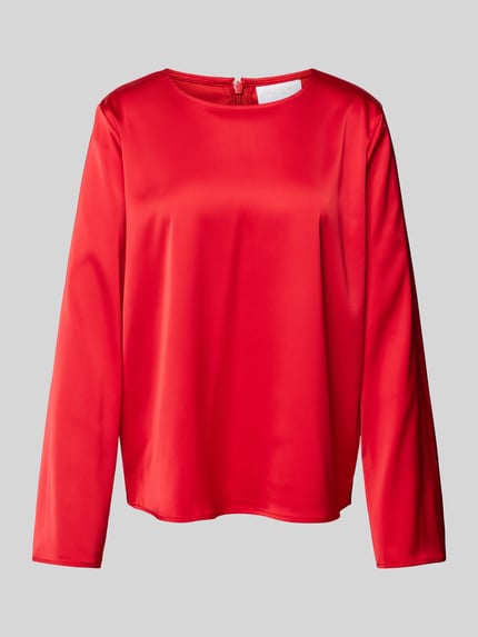 Jake*s Collection Bluzka o kroju oversized z satyny Czerwony 2