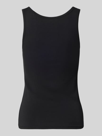 Jake*s Casual Slim Fit Top aus Modal-Mix Black 3