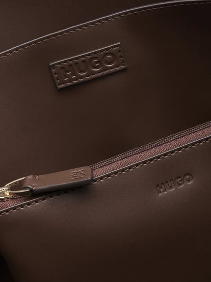 HUGO Henkeltasche mit herausnehmbarer Pouch Dunkelbraun 6