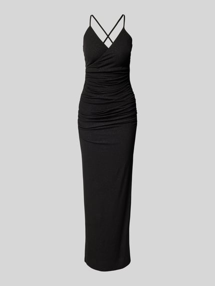 Jake*s Cocktail Abendkleid in Wickel-Optik Black 2