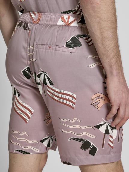 Scotch & Soda Relaxed fit bermuda met steekzakken, model 'FAVE' Mauve - 3