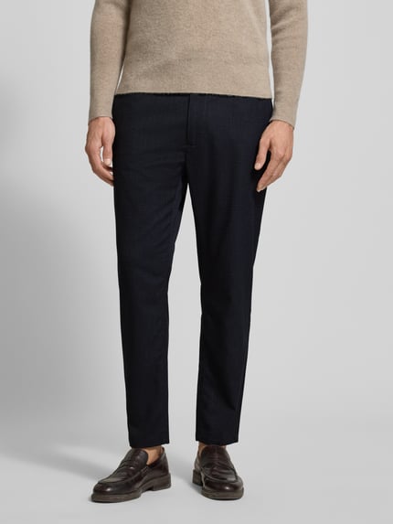 MCNEAL Tapered Fit Stoffhose mit elastischem Bund Marine 4