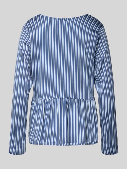 CCDK Copenhagen Regular fit blouse met sierstrikken, model 'Bea' Blauw - 3
