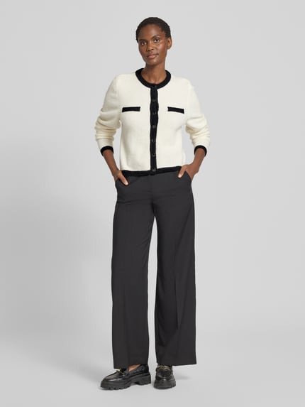 Gestuz Gebreid jack met knoopsluiting, model 'alpha' Offwhite - 1