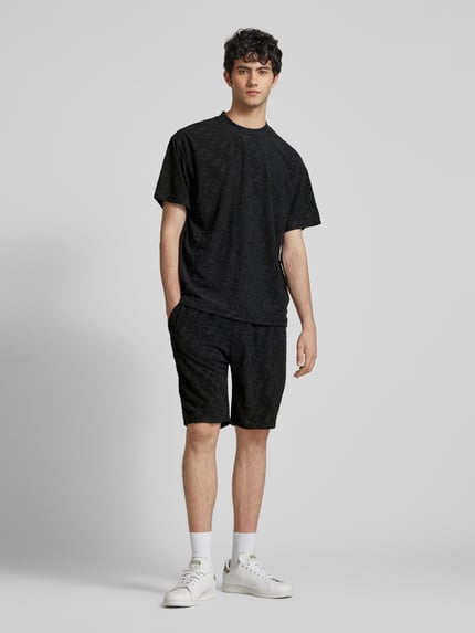 ellesse Regular Fit Shorts mit Strukturmuster Modell 'VIZZANO' Black 1