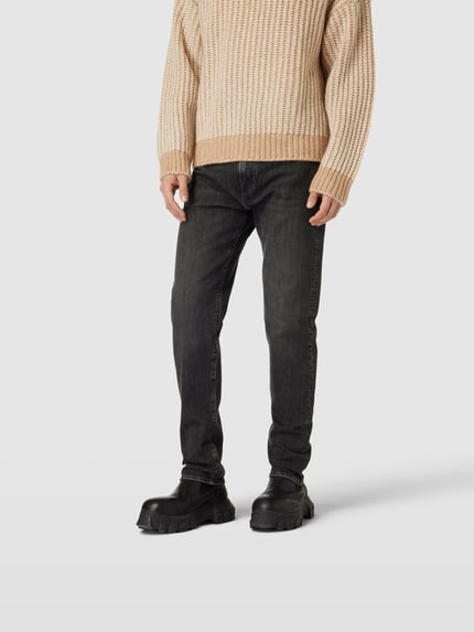 RE/DONE jeansy o kroju slim fit z mieszanki bawełny Czarny 4