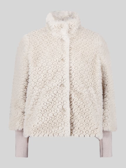 Betty Barclay Teddyjacke mit Stehkragen Sand 2