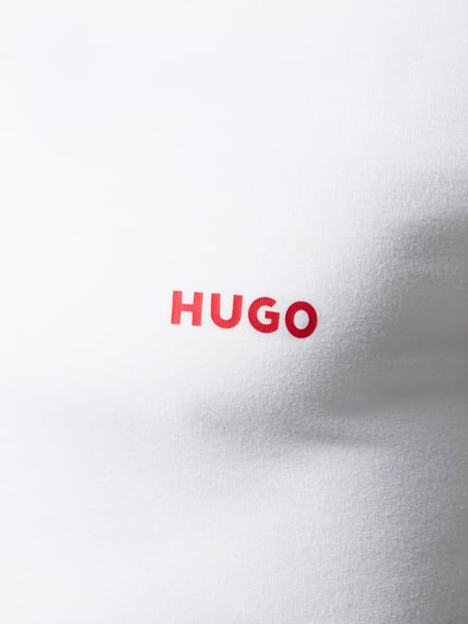 Produktfoto, weißes Regular Fit T-Shirt-Set aus reiner Baumwolle Modell 'T-SHIRT RN TRIPLET P' von HUGO, Herren T-Shirt-Set von HUGO, glatte Textur