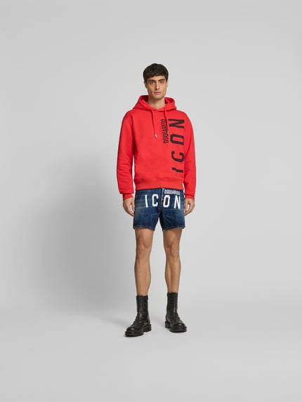 Dsquared2 Szorty jeansowe o kroju regular fit z bawełny Niebieski 1