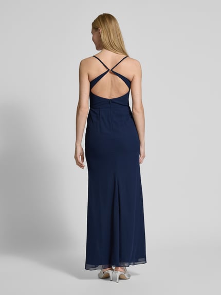 Laona Abendkleid mit Herz-Ausschnitt Dunkelblau 5