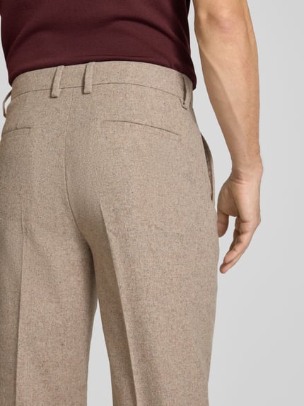 Lindbergh Regular Fit Stoffhose mit Bügelfalten Sand 3