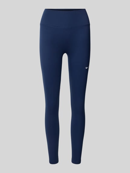Nike Training Leggings mit elastischem Bund und Logo Dunkelblau 2