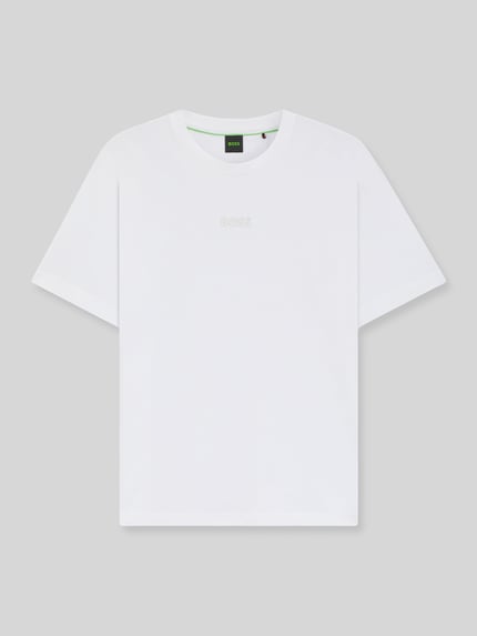 BOSS Green Relaxed Fit T-Shirt aus reiner Baumwolle Modell 'TEE 10' Weiss 2