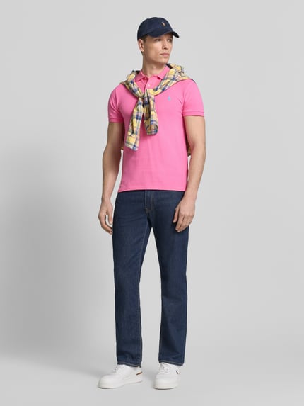 Polo Ralph Lauren Slim Fit Poloshirt aus reiner Baumwolle  Pink 1