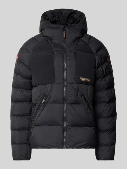 Napapijri Regular Fit Steppjacke mit Logo-Patch Modell 'MOESA' Black 2