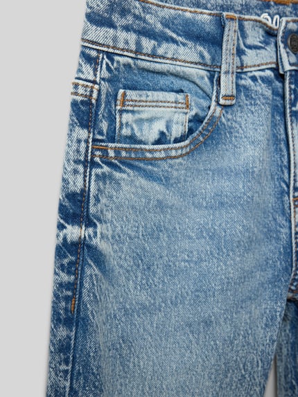 s.Oliver RED LABEL Regular Fit Jeans aus Baumwoll-Mix Modell 'PETE' Blau 2