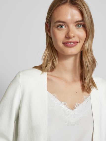 s.Oliver BLACK LABEL Strickcardigan mit offener Vorderseite Weiss 3