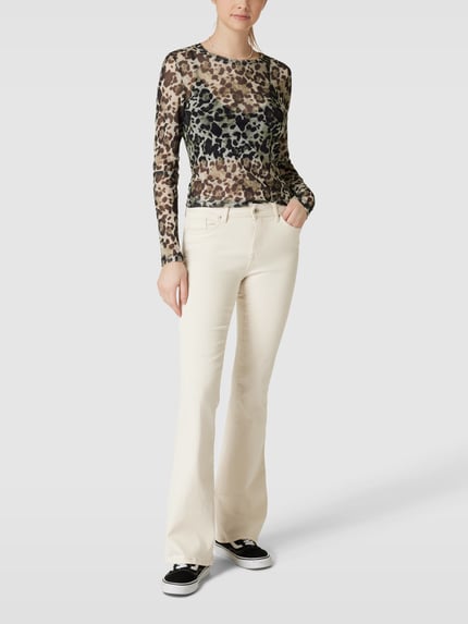 ONLY Flared Cut Jeans mit 5-Pocket-Design Modell 'BLUSH' Ecru 1
