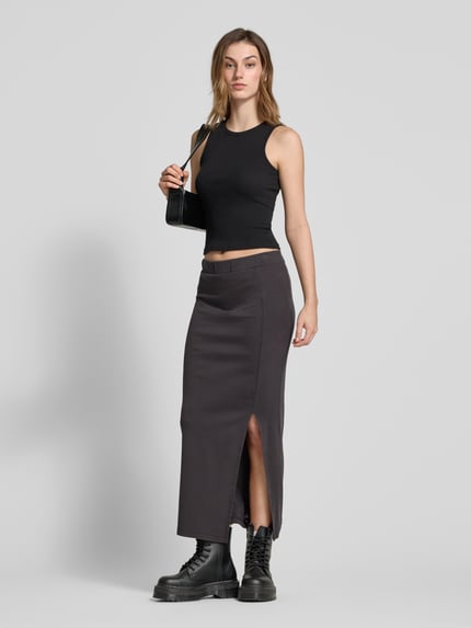 NOISY MAY® Spódnica midi z elastycznym pasem model ‘ATHEA’ Antracytowy 1