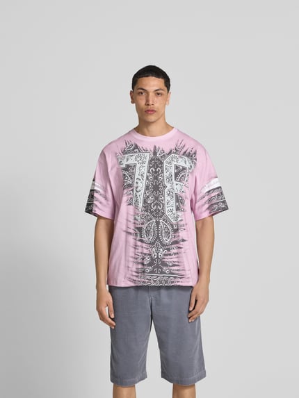 Diesel T-Shirt mit geripptem Rundhalsausschnitt Weiss 4